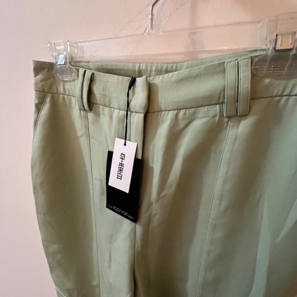 Revolve 4TH & RECKLESS L Light Green Kylah Cargo Trousers - Picture 9 of 10